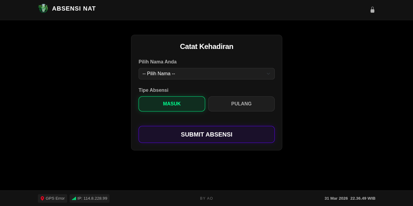 Absensi — Sistem Kehadiran Berbasis GPS & Validation IP screenshot 2